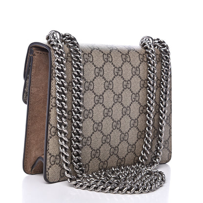 Gucci GG Supreme Monogram Mini Dionysus Shoulder Bag Taupe 3 of 12