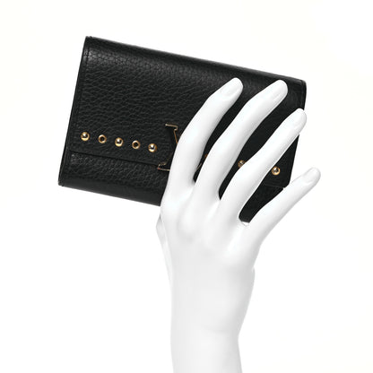 Louis Vuitton Taurillon Capucines Studded Compact Wallet Black 2 of 11