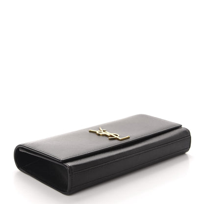 Saint Laurent Grain De Poudre Monogram Cassandre Clutch Black 4 of 10