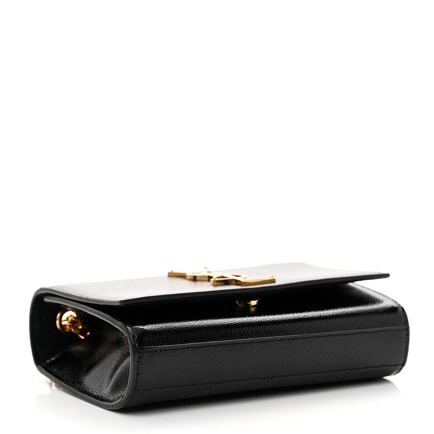 Saint Laurent Grain De Poudre Small Monogram Kate Satchel Black 4 of 10