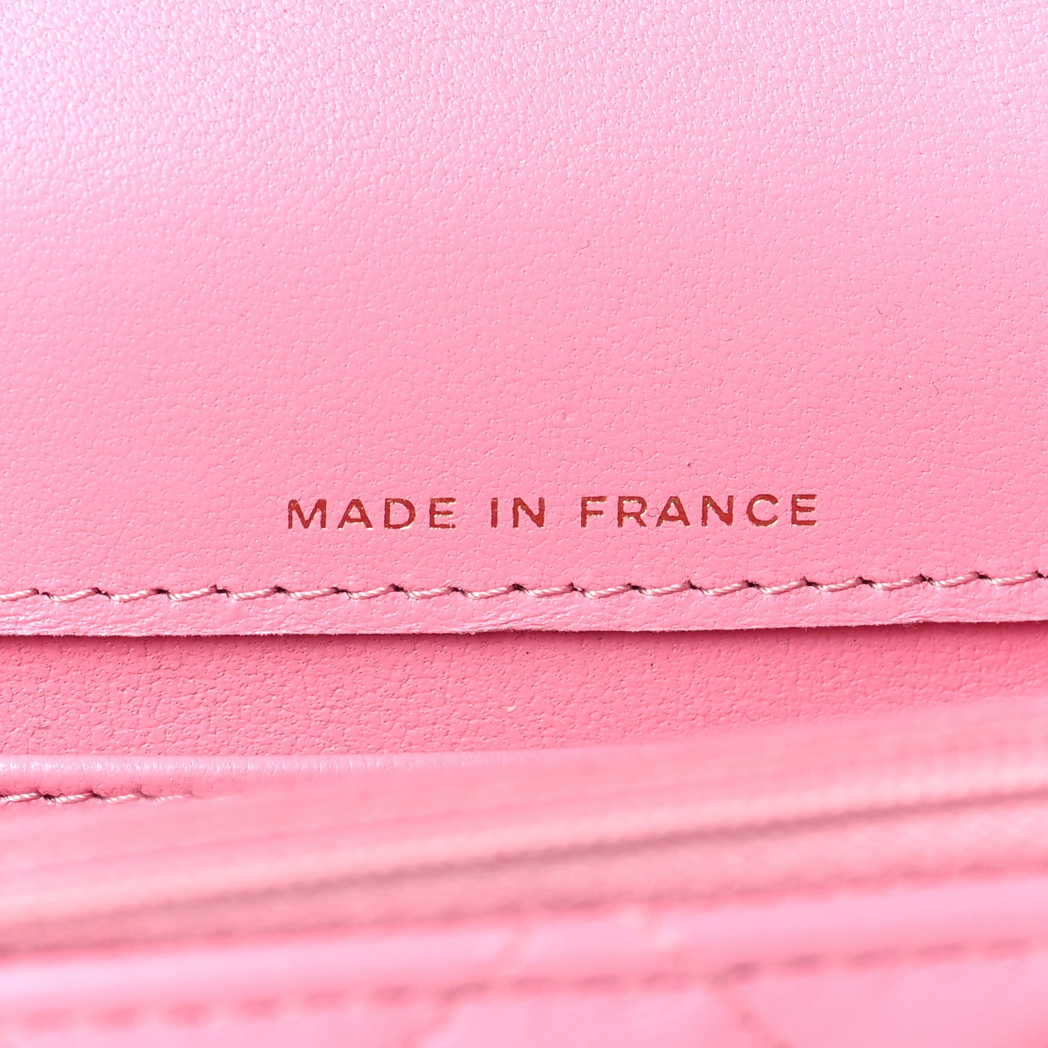 Chanel Lambskin Quilted Flap Phone Holder With Chain Pink 7 of 10