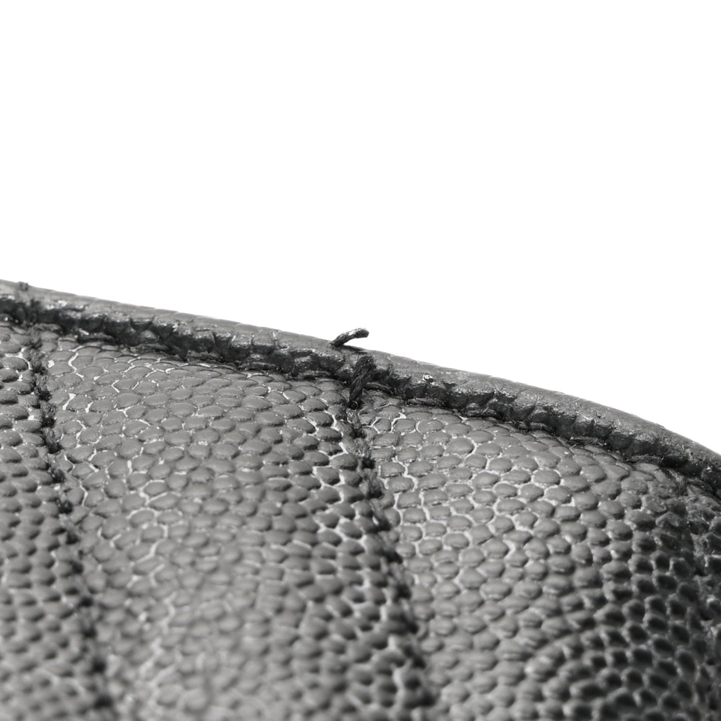 Grain De Poudre Matelasse Chevron Monogram Chain Wallet Black