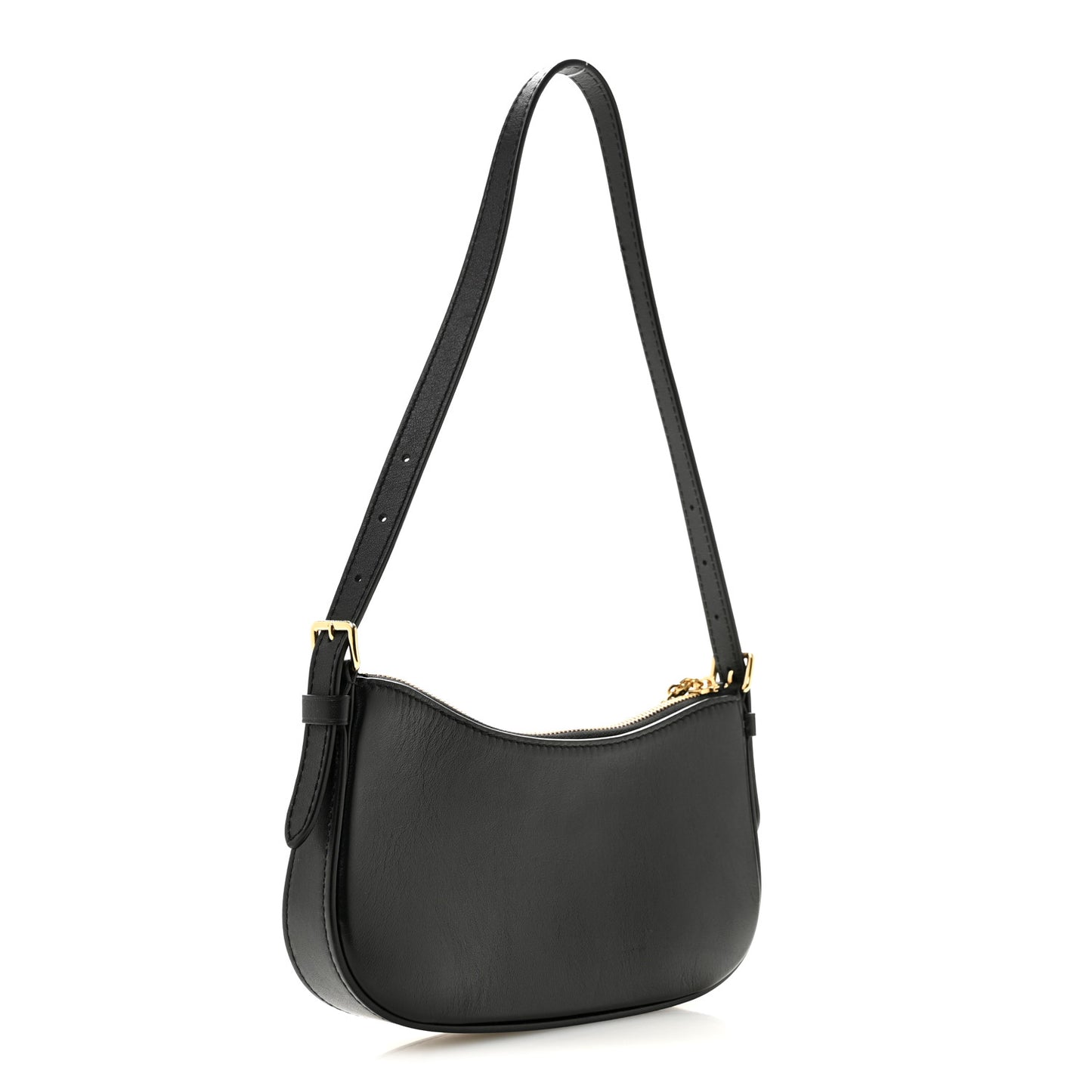 Calfskin LV Bloom Pochette  Black