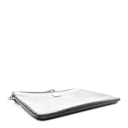 MCM Visetos Medium Stark Wristlet Pouch Phantom Grey 4 of 9