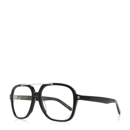 Saint Laurent Acetate Geometric Aviator Sunglasses SL 545 Black 1 of 8