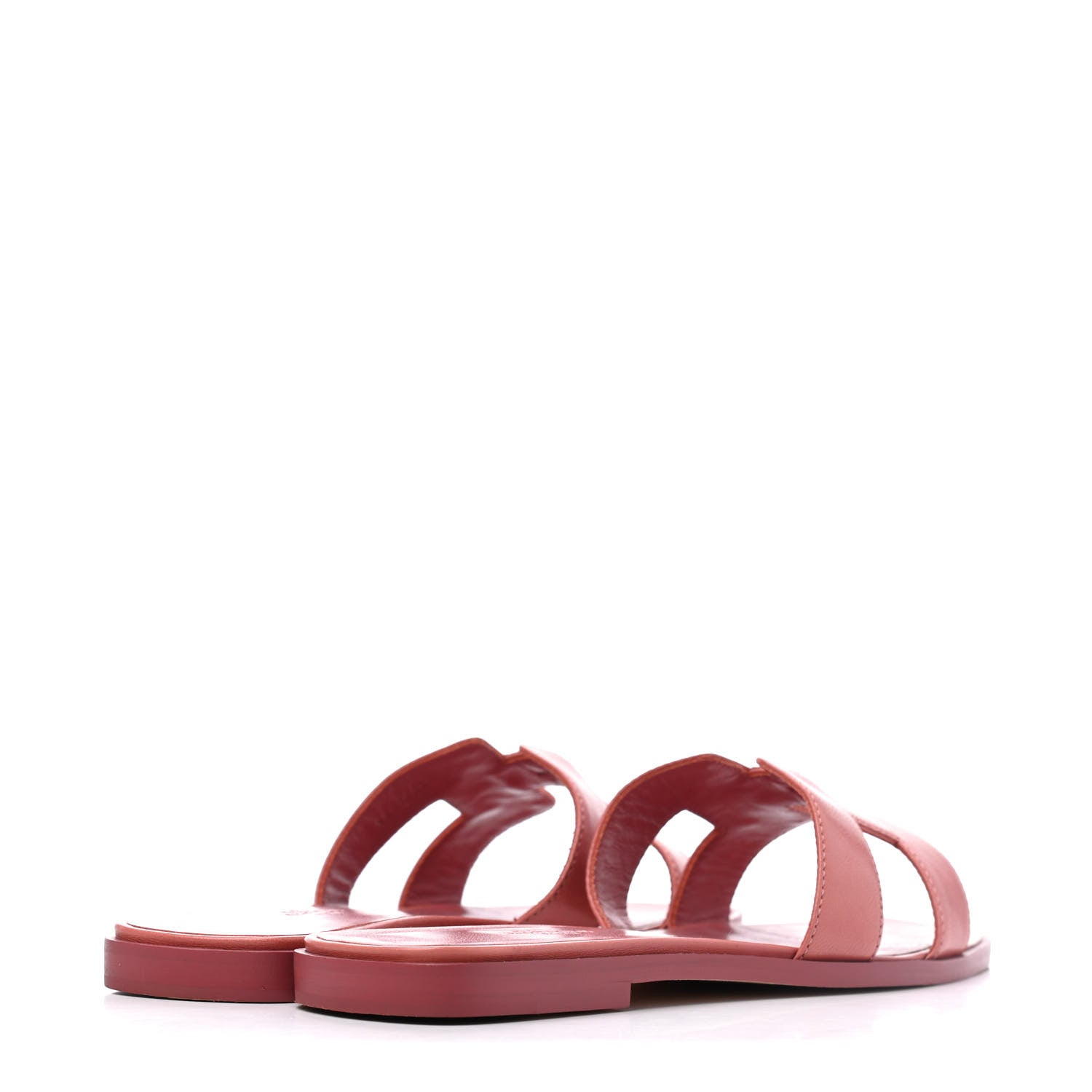 Hermes Chevre Oran Sandals 39.5 Rouge Blush 4 of 14