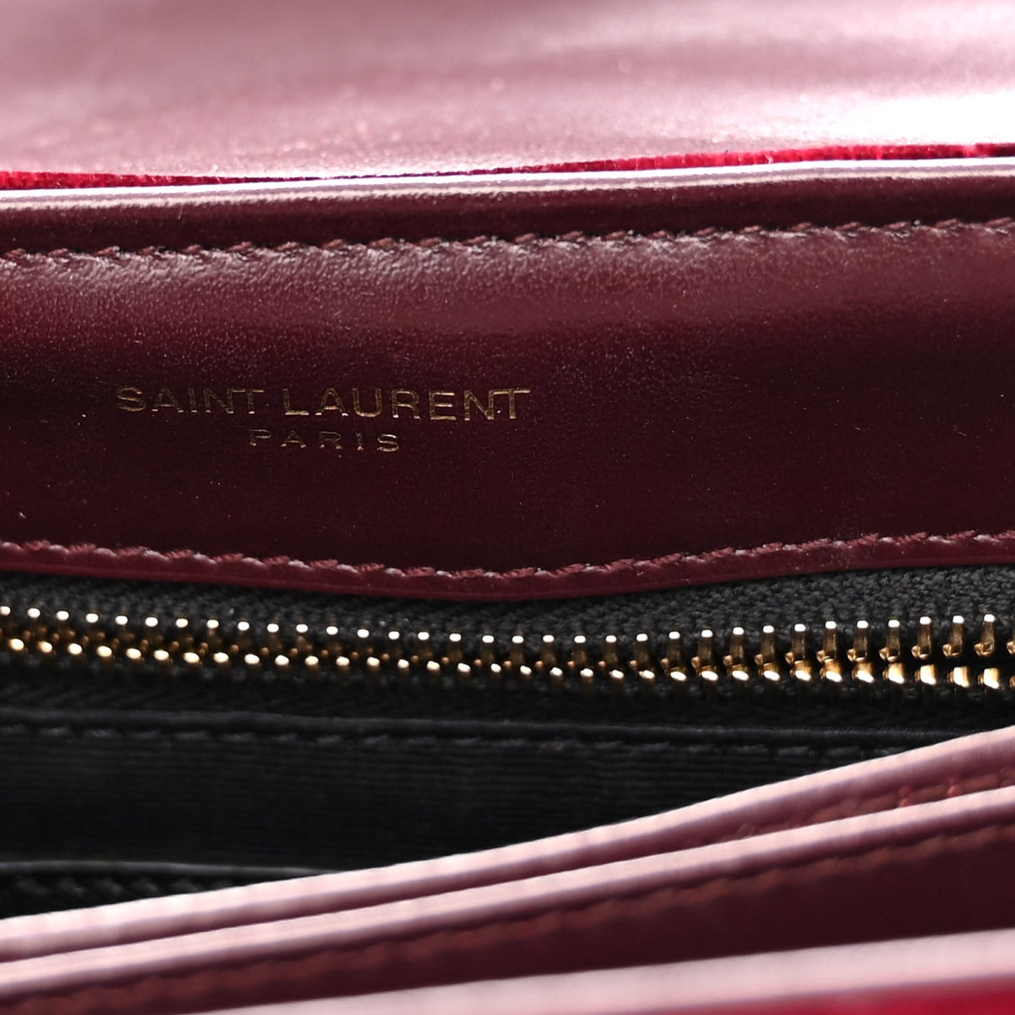 Velvet Y Quilted Monogram Toy Loulou Crossbody Bag French Burgundy