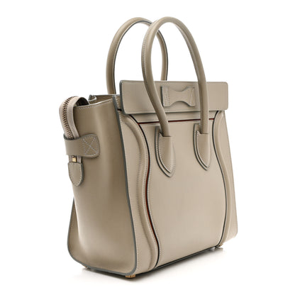 Celine Smooth Calfskin Interstice Micro Luggage Quartz 3 of 10