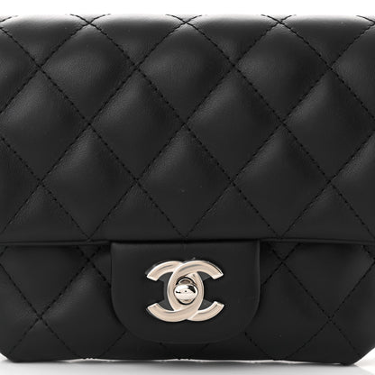 Chanel Calfskin Quilted CC Uniform Flap Belt Bag Black 8 of 10