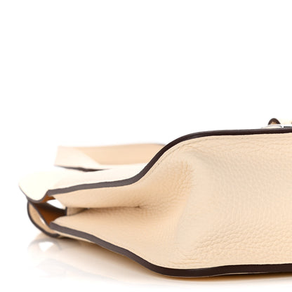 Hermes Taurillon Clemence Verso Halzan 25 Nata Sesame 6 of 8