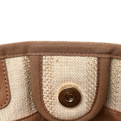 Chanel Mixed Fibers Calfskin Striped Small Deauville Tote Beige 12 of 13