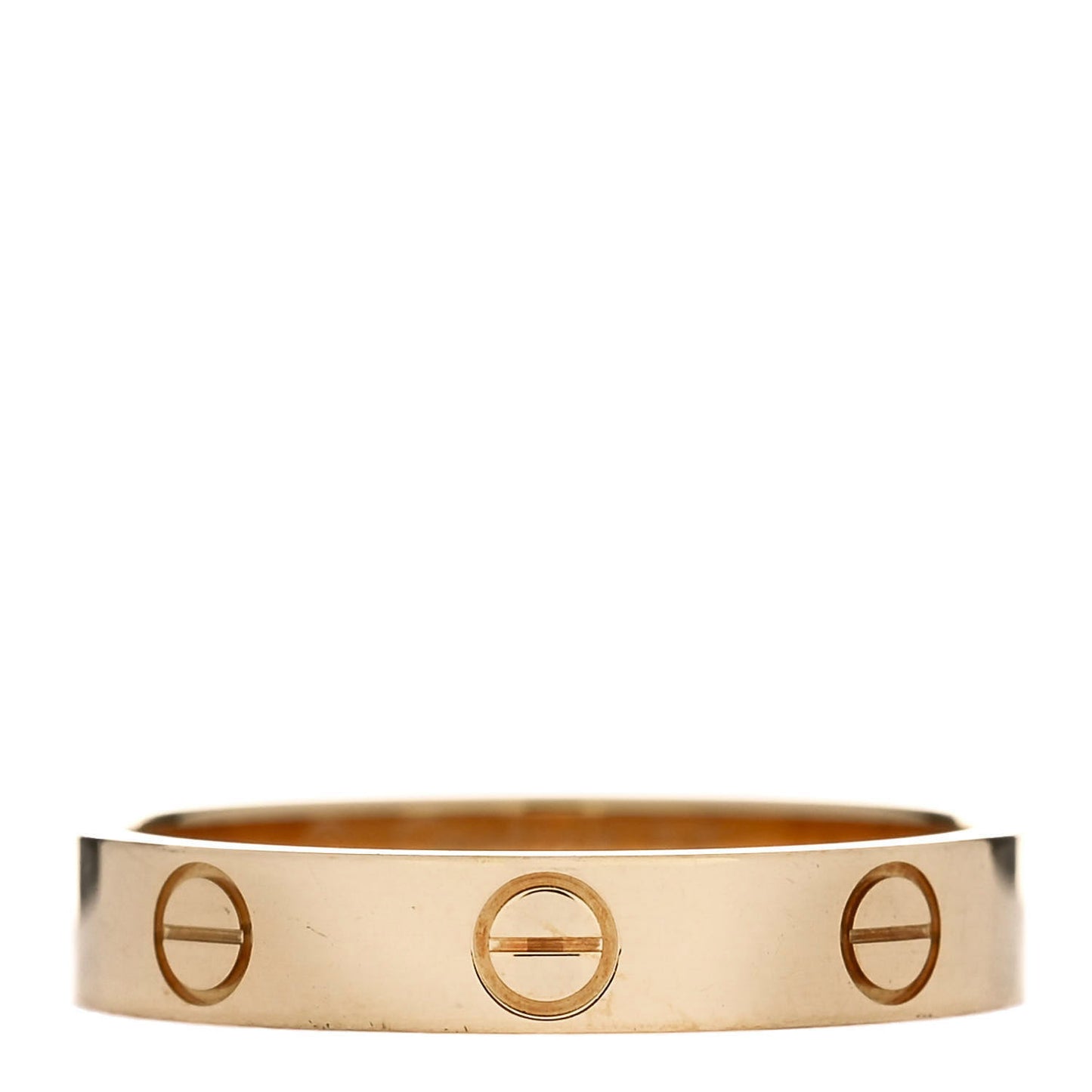 18K Yellow Gold 3.5mm LOVE Wedding Band Ring 55 7.25
