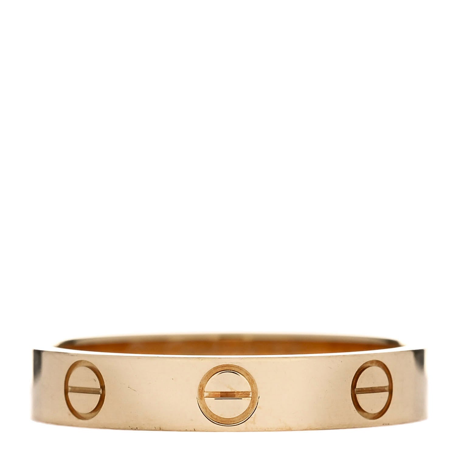 Cartier 18K Yellow Gold 3.5mm LOVE Wedding Band Ring 55 7.25 1 of 5