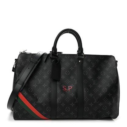 Louis Vuitton Monogram Eclipse Keepall Bandouliere 45 1 of 9