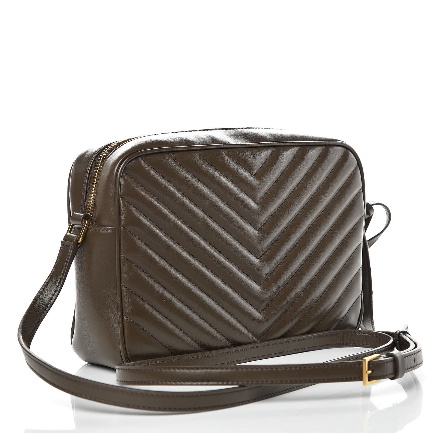 Calfskin Matelasse Monogram Lou Camera Bag Faggio