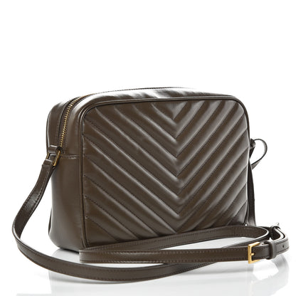 Saint Laurent Calfskin Matelasse Monogram Lou Camera Bag Faggio 3 of 9