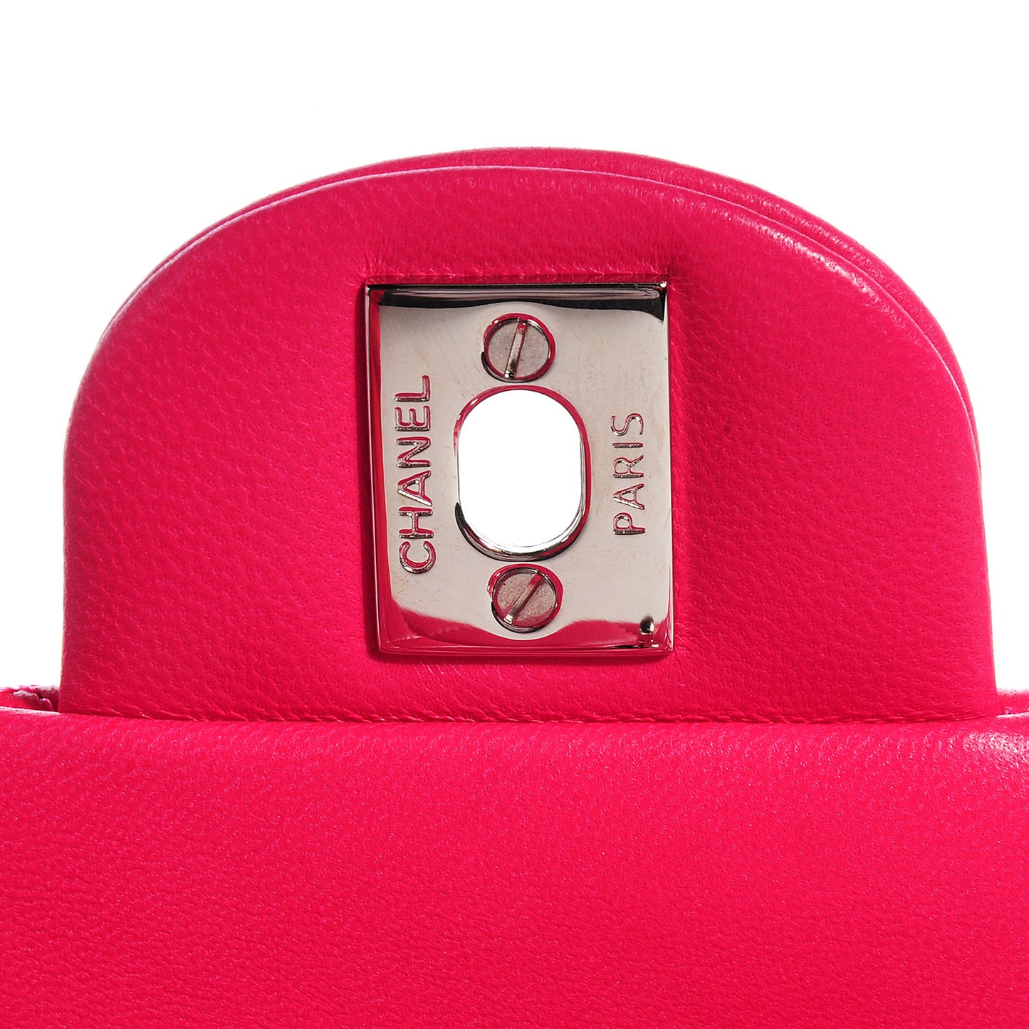 Lambskin Quilted Mini Flap Dark Pink