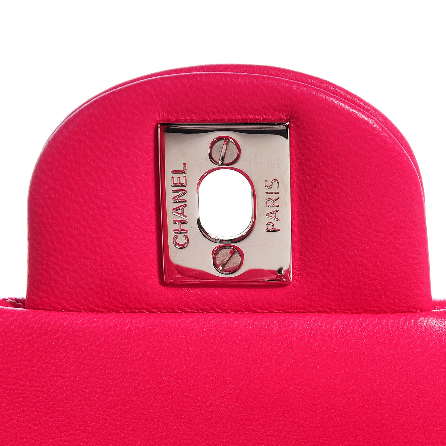 Chanel Lambskin Quilted Mini Flap Dark Pink 6 of 10