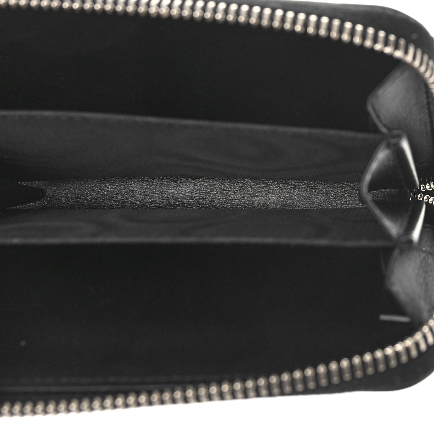 Dolce & Gabbana Calfskin Debossed Logo Small Zip Around Wallet Black 5 of 8
