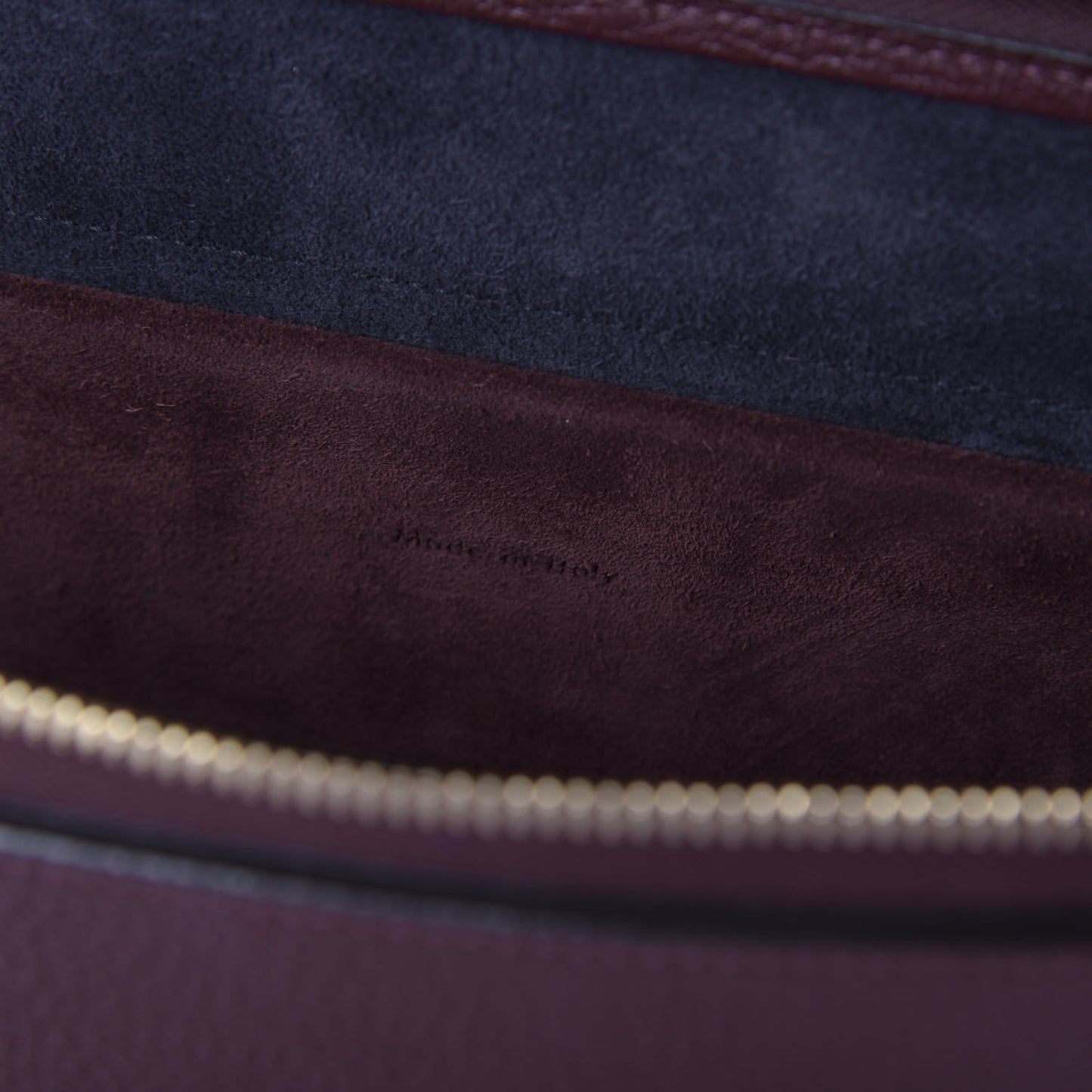 Goatskin Smooth Calfskin Mini Belt Bag Burgundy