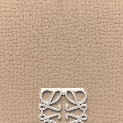 Loewe Pebble Grain Calfskin Anagram Small Vertical Wallet Sand 7 of 9