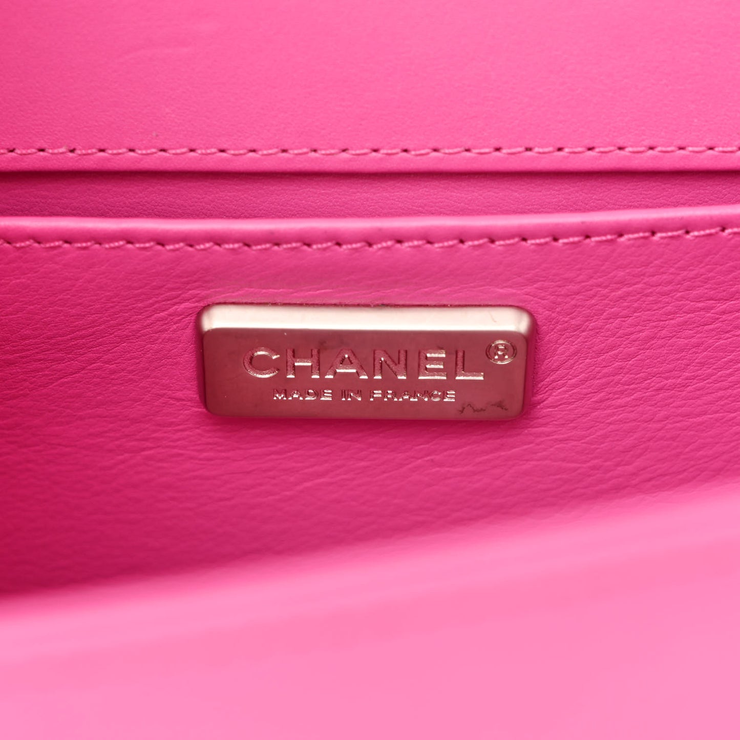 Matte Snakeskin Medium Boy Flap Pink