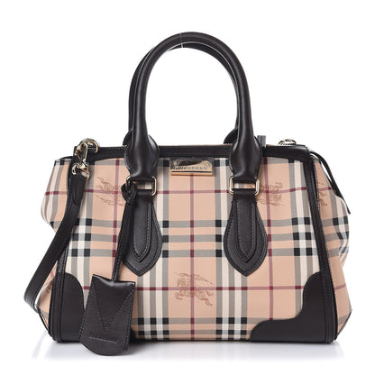 Burberry Haymarket Check Small Gladstone Chocolate 1 of 9