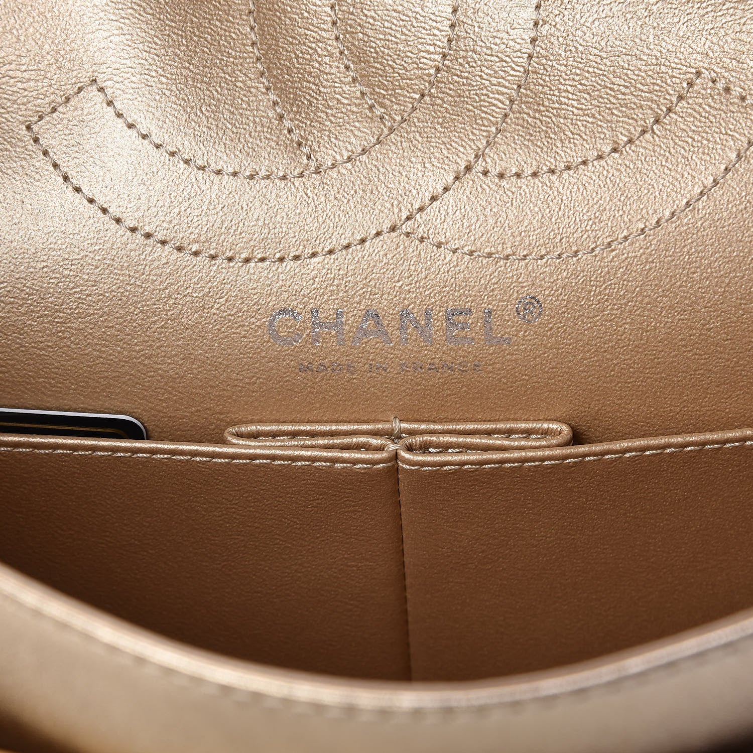 Chanel Metallic Calfskin Quilted 2.55 Reissue 226 Flap Gold 7 of 10
