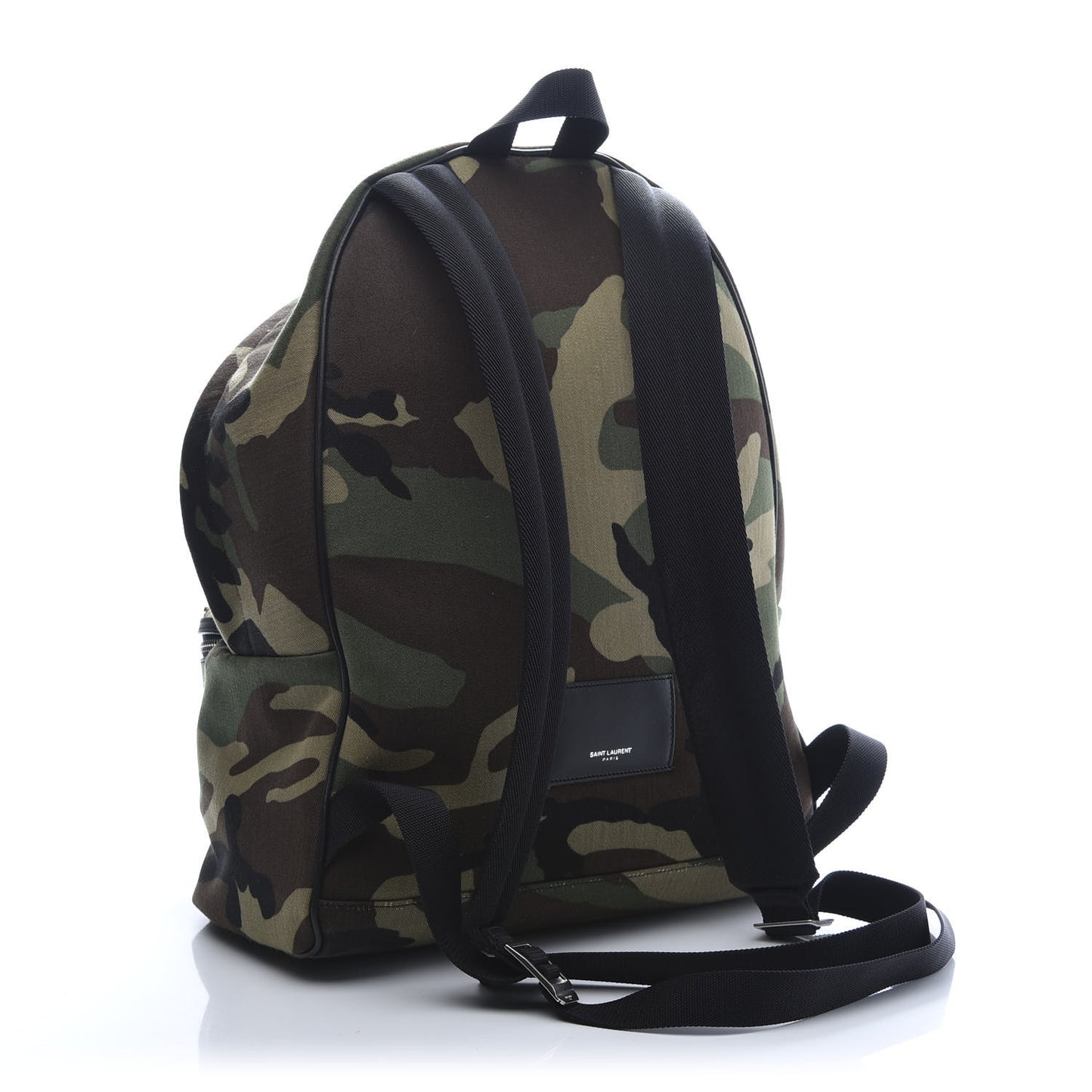 Canvas Camouflage Studded Hunting Backpack Green Black Brown