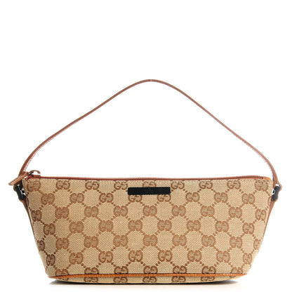 Gucci Monogram Boat Pochette Brown 1 of 7
