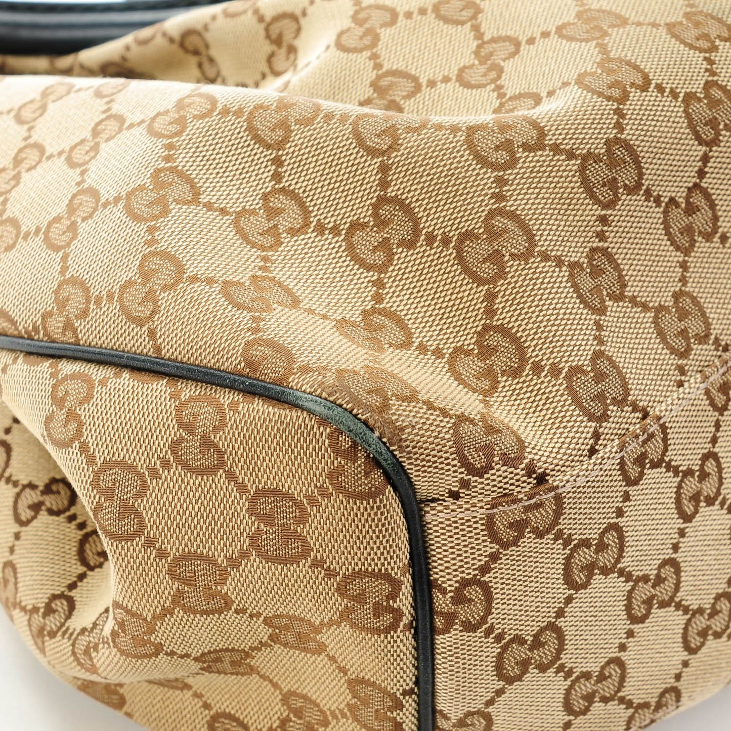 Monogram Medium Sukey Tote Beige Ebony Black