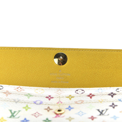 Louis Vuitton Monogram Multicolor Sarah Wallet White Citron 9 of 13