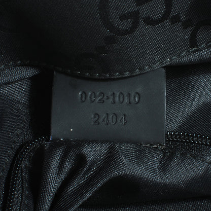Gucci Nylon Monogram Bamboo Handle Bag Black 6 of 7