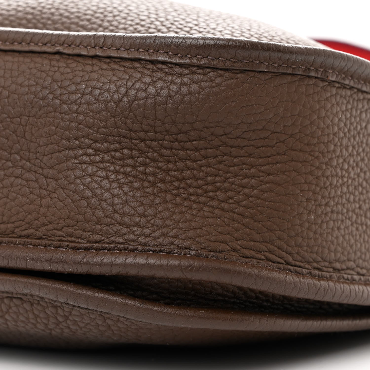 Hermes Taurillon Clemence Amazone Evelyne III PM Chocolate Rouge Casaque Bleu Saphir 10 of 11