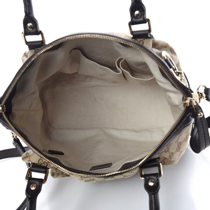 Gucci Monogram Medium Sukey Top Handle Dark Brown 5 of 11