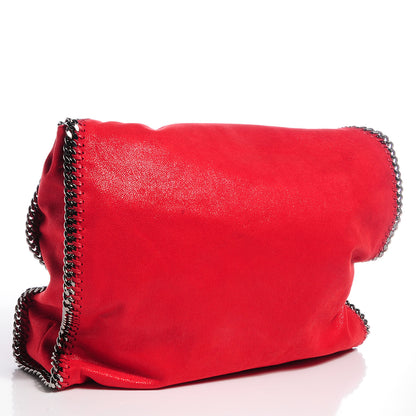 Stella McCartney Faux Leather Shaggy Deer Large Falabella Tote Flame 3 of 10