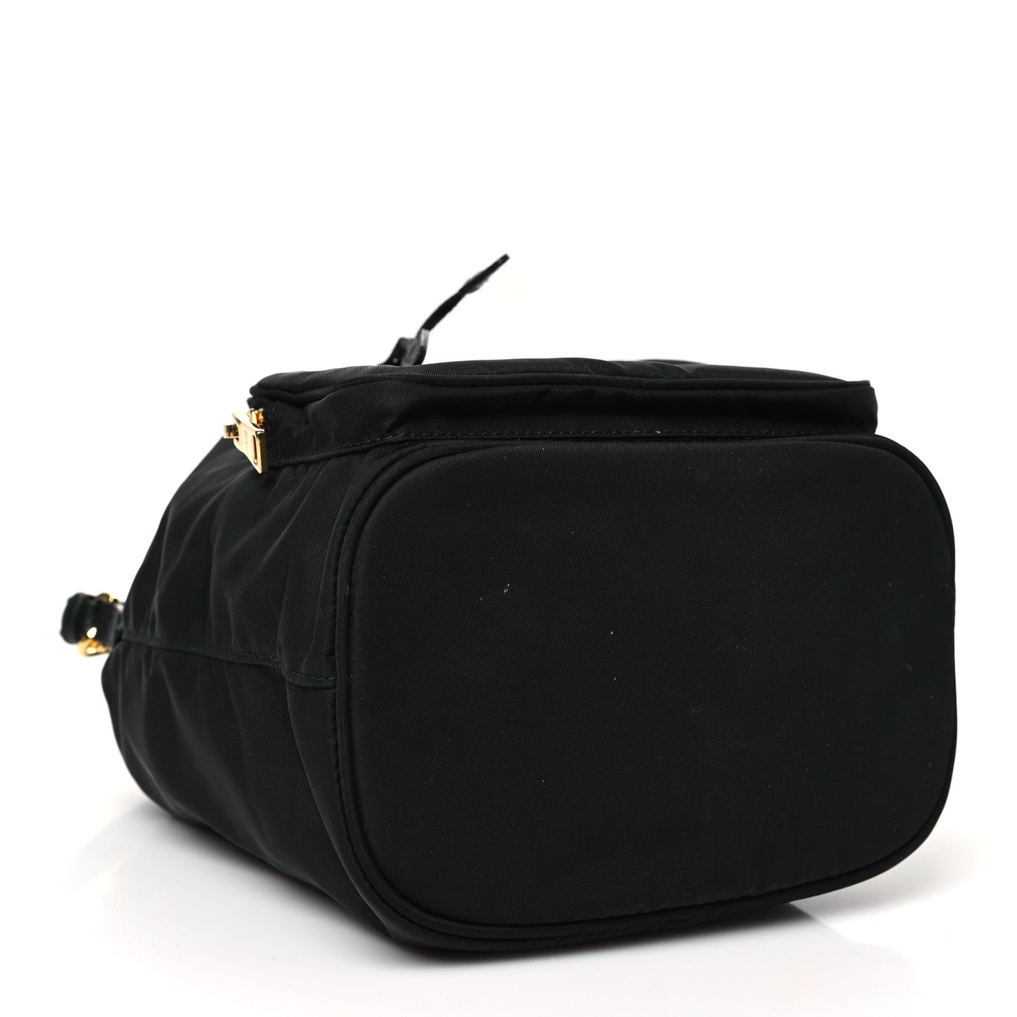 Saffiano Tessuto Nylon Mini Bucket Crossbody Bag Black