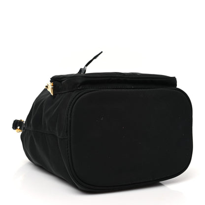 Prada Saffiano Tessuto Nylon Mini Bucket Crossbody Bag Black 4 of 11