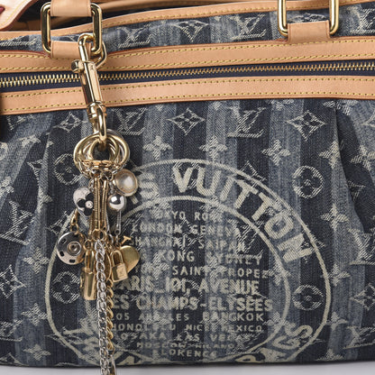 Louis Vuitton Denim Raye Cabas GM 10 of 10