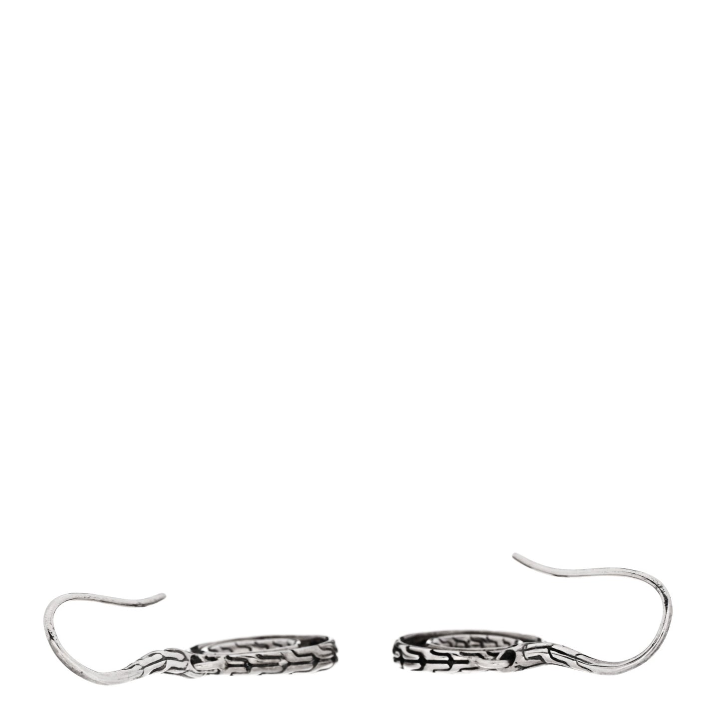 Sterling Silver Classic Chain Filigree Circle Drop Earrings