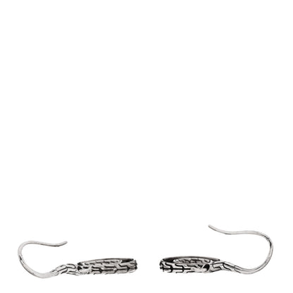 John Hardy Sterling Silver Classic Chain Filigree Circle Drop Earrings 3 of 4