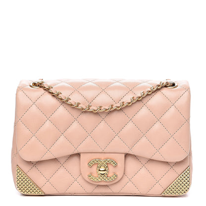 Chanel Calfskin Quilted Mini Rock The Corner Flap Pink 1 of 15