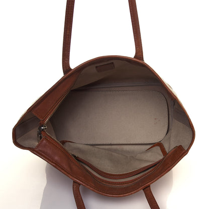 MCM Visetos Dog Bone Shopper Tote Cognac 11 of 21