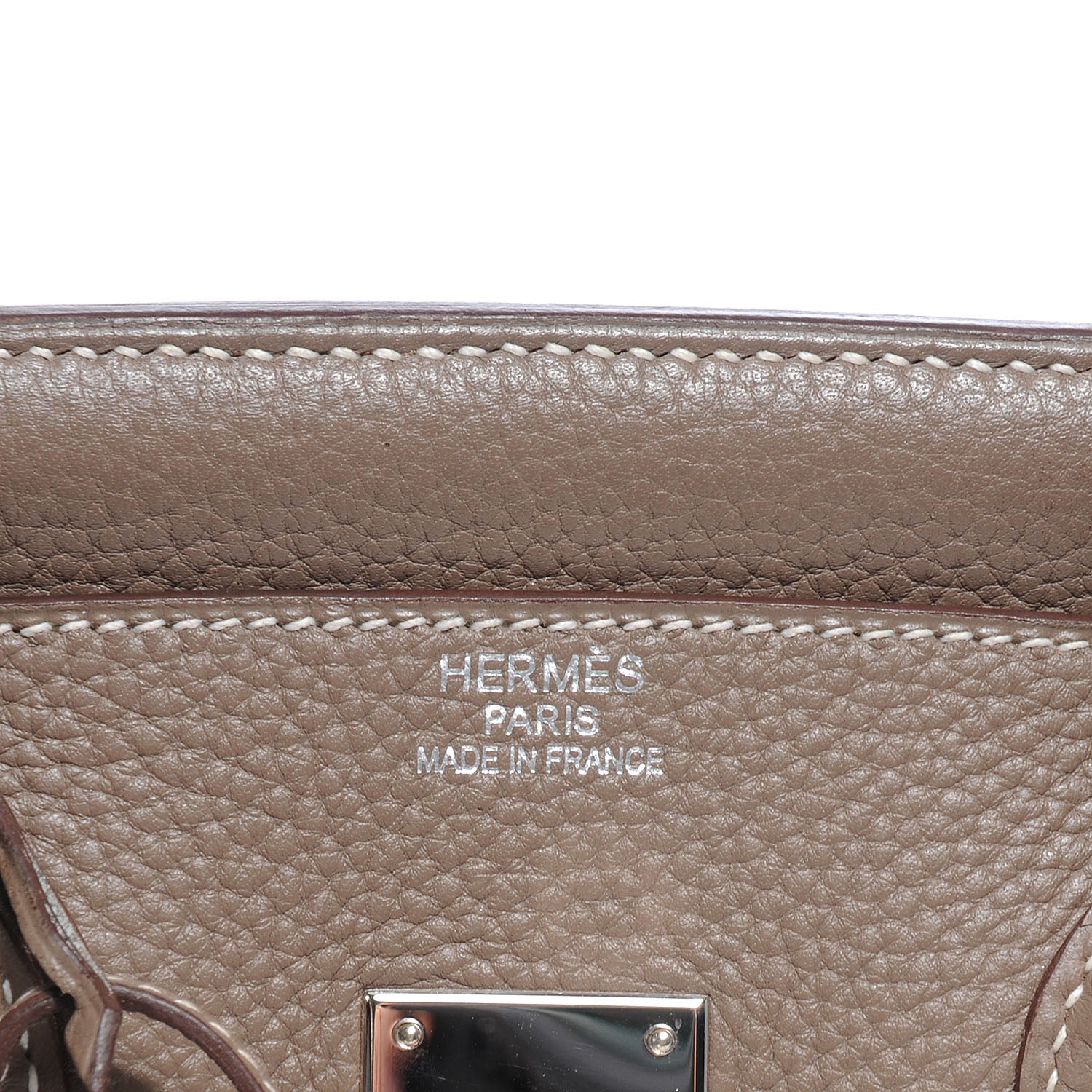 Hermes Taurillon Clemence Birkin 35 Etoupe 8 of 10