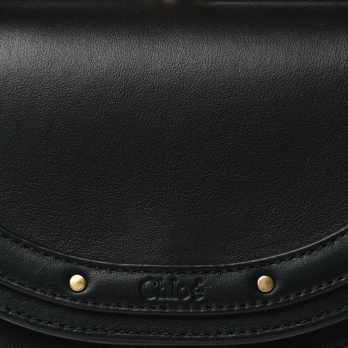 Calfskin Small Nile Bracelet Minaudiere Bag Black
