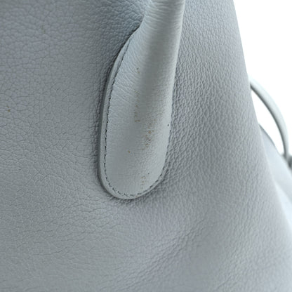 Christian Dior Supple Grained Calfskin Large Open Bar Tote Light Blue 11 of 12