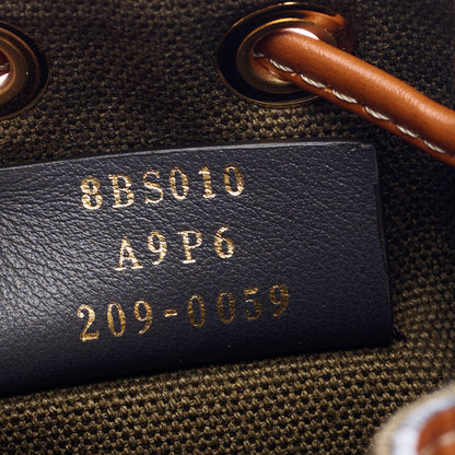 Fendi Canvas Vitello King F is Fendi FF Embroidered Mini Mon Tresor Bucket Bag Amazzonia Cuoio 7 of 9