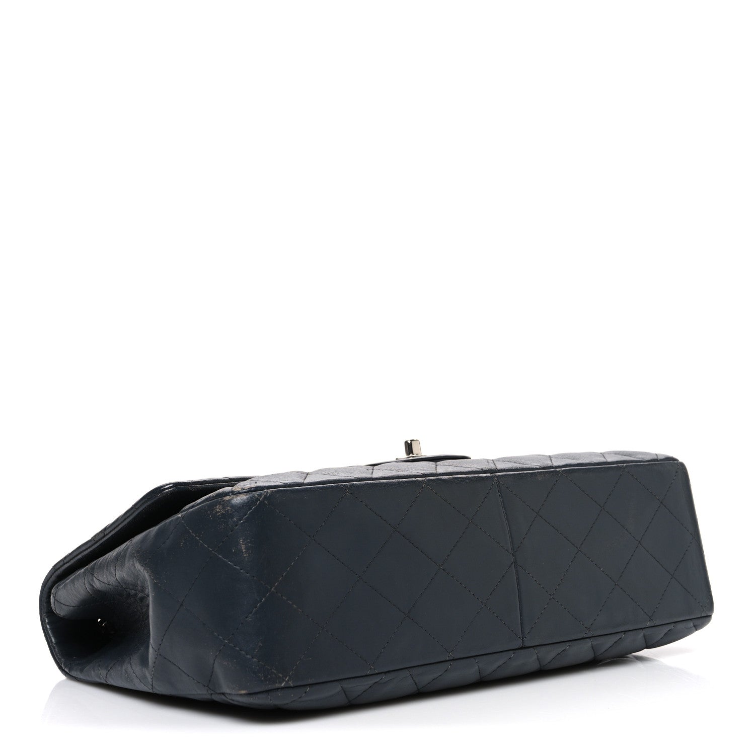 Chanel Lambskin Quilted Jumbo Single Flap Grey 4 of 12