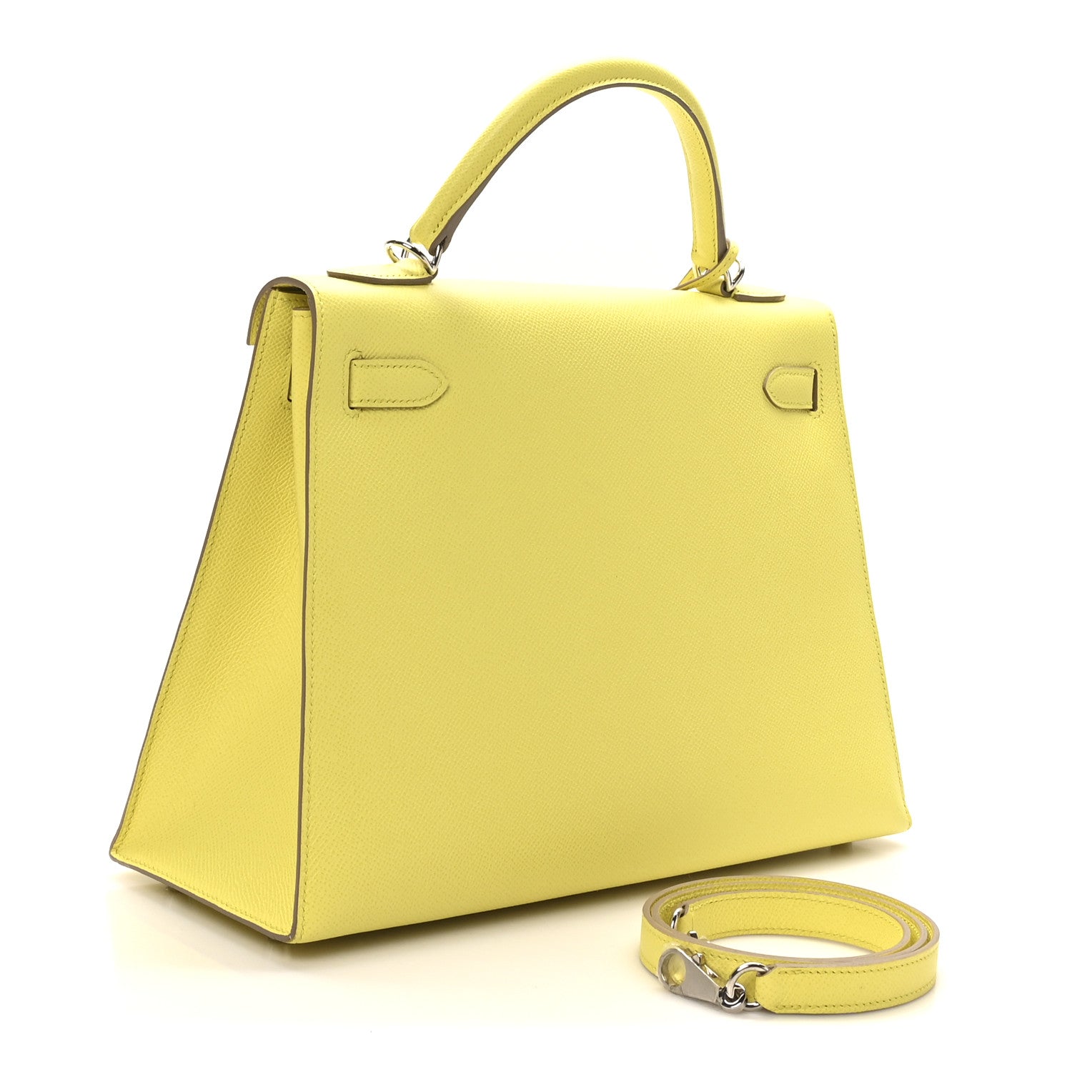Hermes Epsom Kelly Sellier 32 Lime 3 of 9