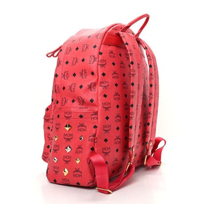 MCM Visetos Large Sprinkle Stud Stark Backpack Corail 2 of 8
